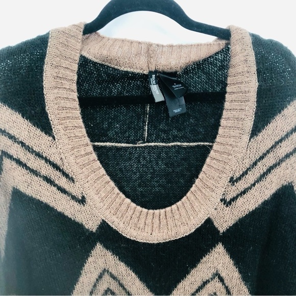 Bisou Bisou‎ Brown and Black Knit Sweater Size medium - Picture 5 of 9